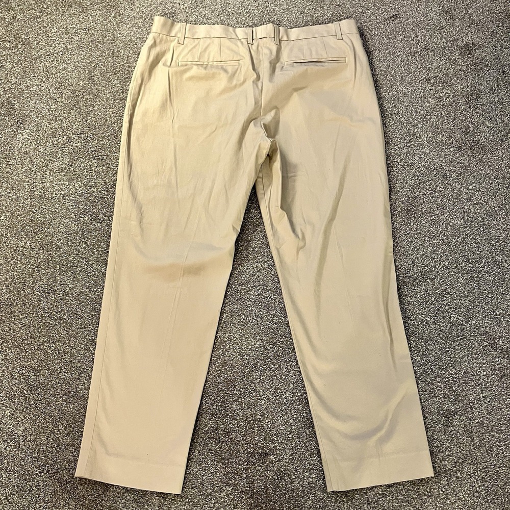 Gap Pants Women's 12 Slim Cropped Stretch Khaki‎ Chino Flat Front Cotton Blend - Picture 4 of 5